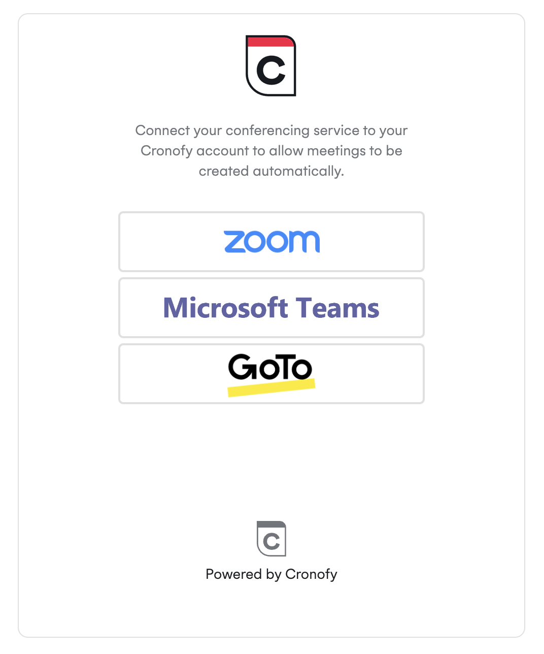 Connecting to Zoom Connecting Your Calendars Cronofy Docs