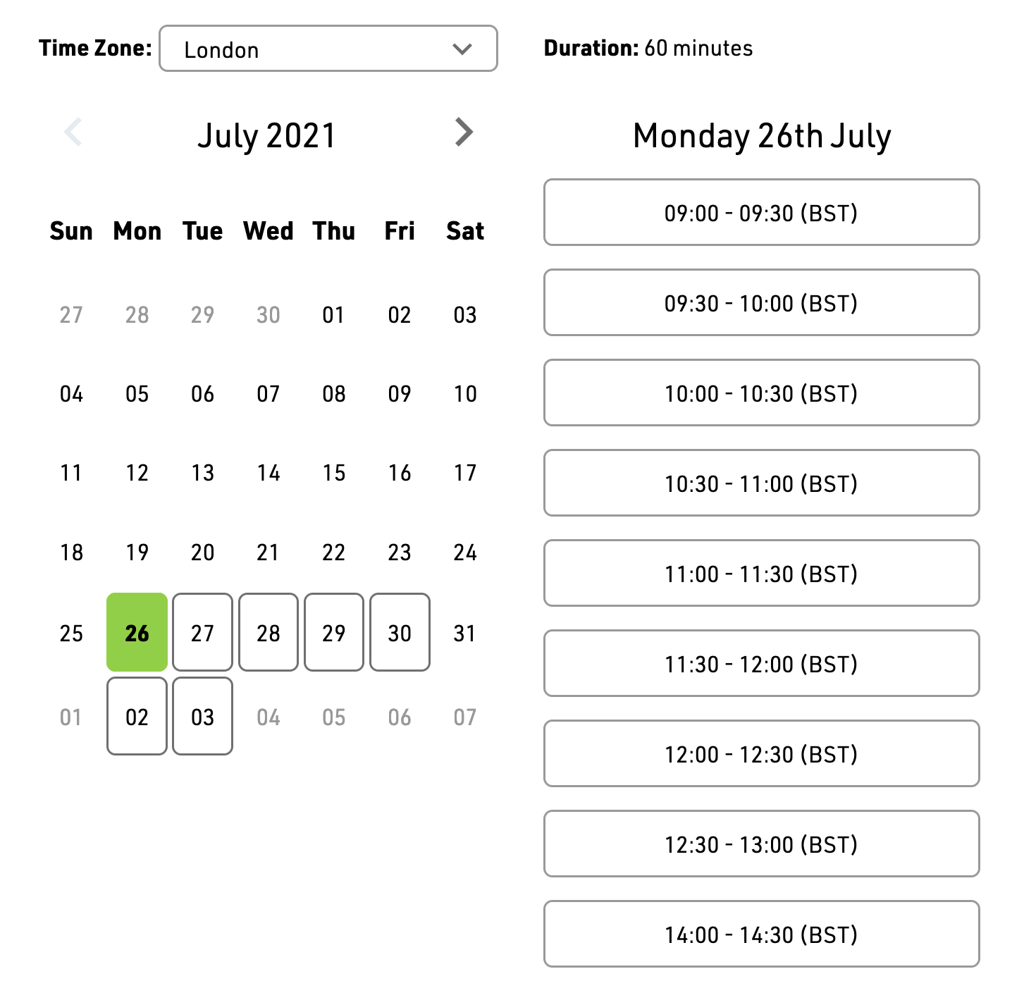 Date Time Picker UI Elements Cronofy Docs