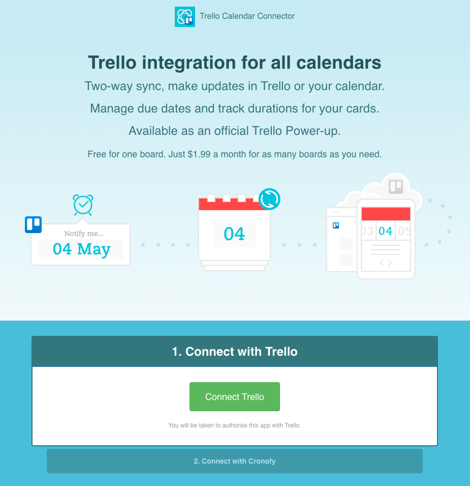 Connecting To The Trello Connector Trello Cronofy Docs